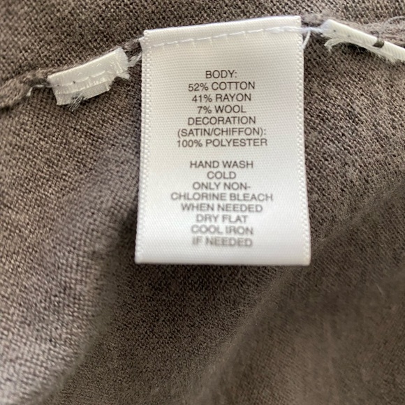 LOFT Ruffle Front Cardigan - Size Large - Picture 6 of 6